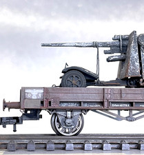 1:87 H0 Fleischmann + Artitec 8,8 Flak, Militär, Wehrmacht, WW II, Epoche II