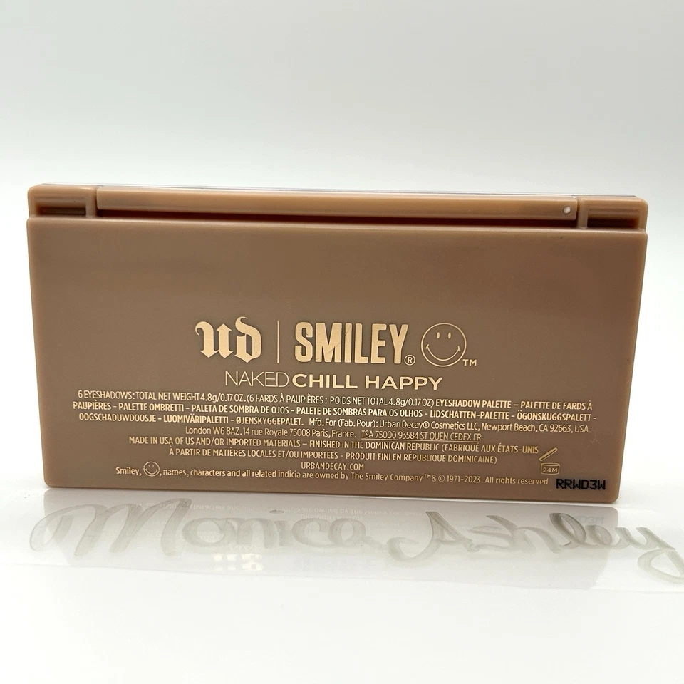 Mini paleta de sombras de ojos Urban Decay X Smiley Naked - Chill Happy NUEVA EN CAJA Foto 4 de 4