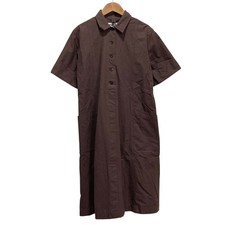 MHL. MARGARET HOWELL Cotton End on End Shirt Dress, Size 2, Brown Women USED