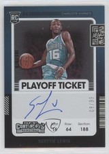 2021-22 Panini Contenders Variation Playoff Ticket 8/99 Scottie Lewis Auto 0p7o