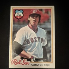 1978 Topps Carlton Fisk Boston Red Sox All Star Base Set Baseball Card #270
