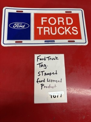 Classic FORD TRUCKS F150 F250 License Plate Tag EMBOSSED Metal Stamped #1677