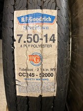 2 New Old Stock 7.50-14 Bfg Silvertown 1990s Production White Wall Replica Tires 2 New Old Stock 7.50-14 Bfg Silvertown 1990s Production White Wall Replica Tires