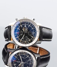 Breitling Navitimer World Chronograph 46MM Black Dial A24322 Box and Papers