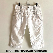 MARITHE  FRANCOIS GIRBAUD Chain Design Cropped Pants Y2K Grunge S