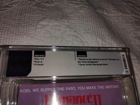 Romance of the Three Kingdoms II Nes Wata Graded A 9.2