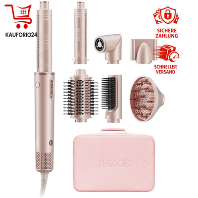 7MAGIC 7-in-1 Airstyler 1400W Rundbürstenföhn mit Reisebox