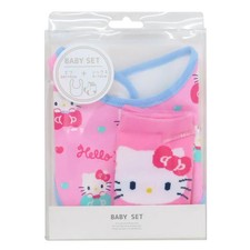 Sanrio Characters Hello Kitty Baby Bib  Socks Set "Ribbon" 2025AW JP Limited