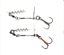  SAVAGE GEAR NEW CARBON49 CORKSCREW STINGER 1 HOOK #1/0-  PIKE PREDATOR FISHING 