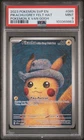 2023 POKEMON SVP EN-SV BLACK STAR PROMO #085 PIKACHU WITH GREY FELT HAT PSA 9