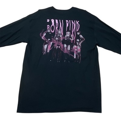 BLACKPINK Born Pink 2022 Tour Langarmshirt L Schwarz Pink Merch Kpop NEU