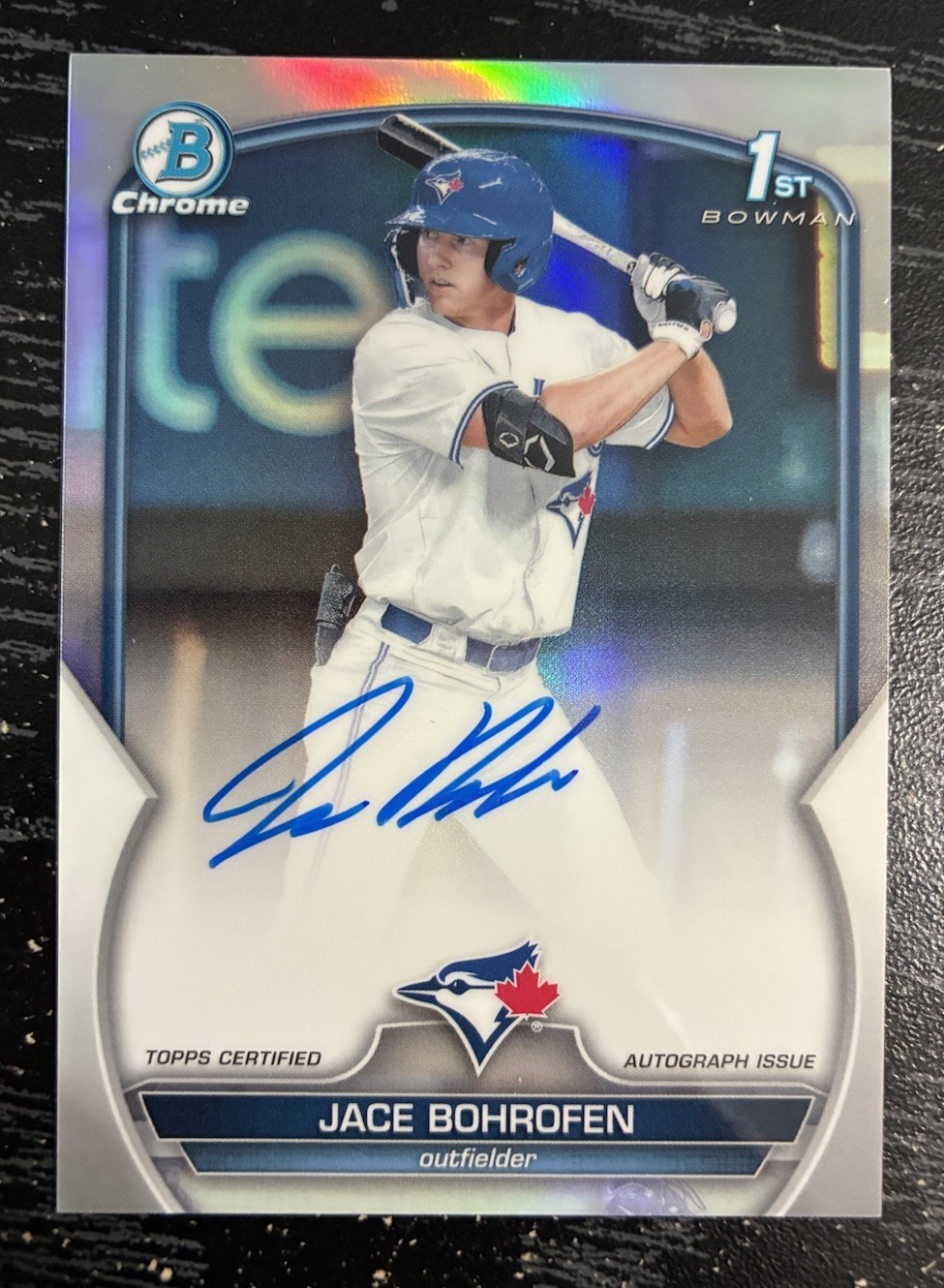 2023 Bowman Draft Jace Bohrofen Chrome Auto Refractor 1st Prospect #/499