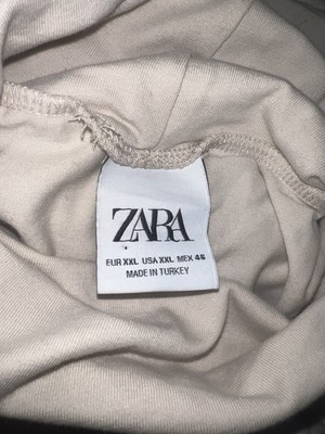 Zara Men Rollkragen Pulli Pullover Sweatshirt Creme gr xxl