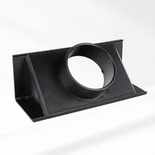 POWERTEC 70152 Router Table Dust Port | 2.5 ID inch x 6.5 inch Dust Collectio...