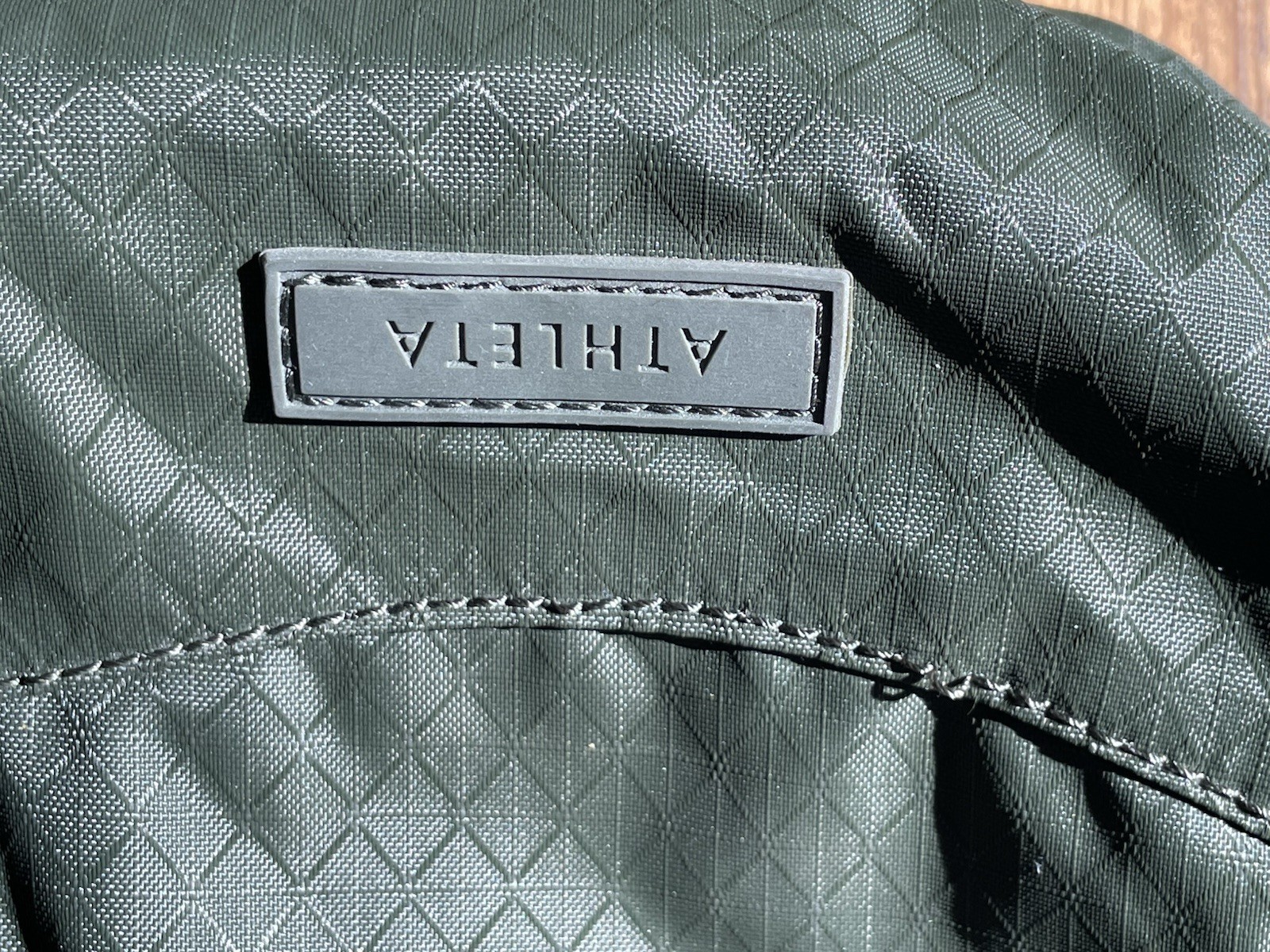 ATHLETA Excursion Backpack Dark Green Nylon Great… - image 21