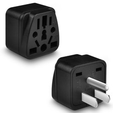European to US Plug Adapter, 2 Pack US Travel Plug Adapter, UK to US Plug