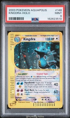 Kingdra Crystal Holo 148/147 PSA 9 Aquapolis Pokemon