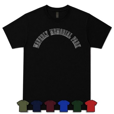 WAVERLY MEMORIAL PARK T-SHIRT RETRO VARSITY STYLE usa tioga new york