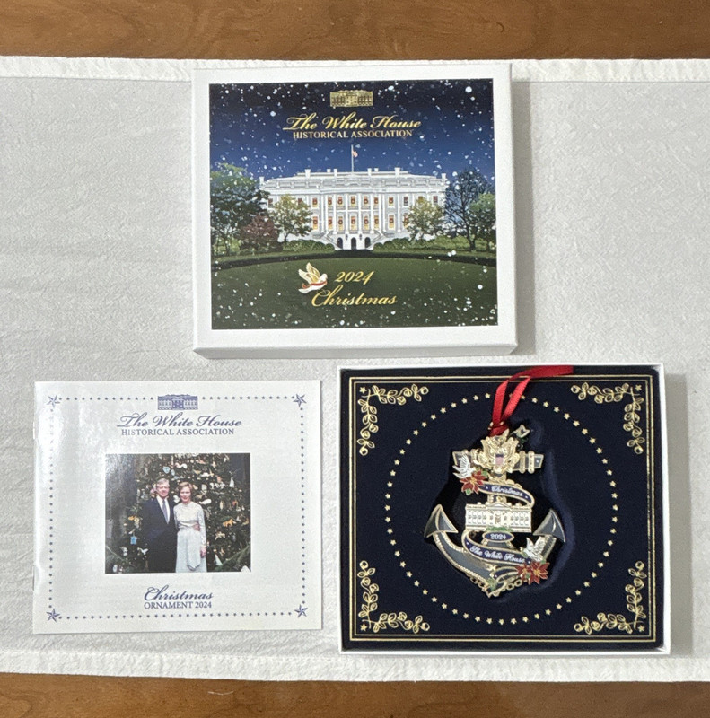 The White House Historical Association 2024 Anchor White House Metal Ornament
