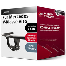 Für V-Klasse Vito Typ W639 Anhängerkupplung starr + E-Satz 13pol inkl. EBA top