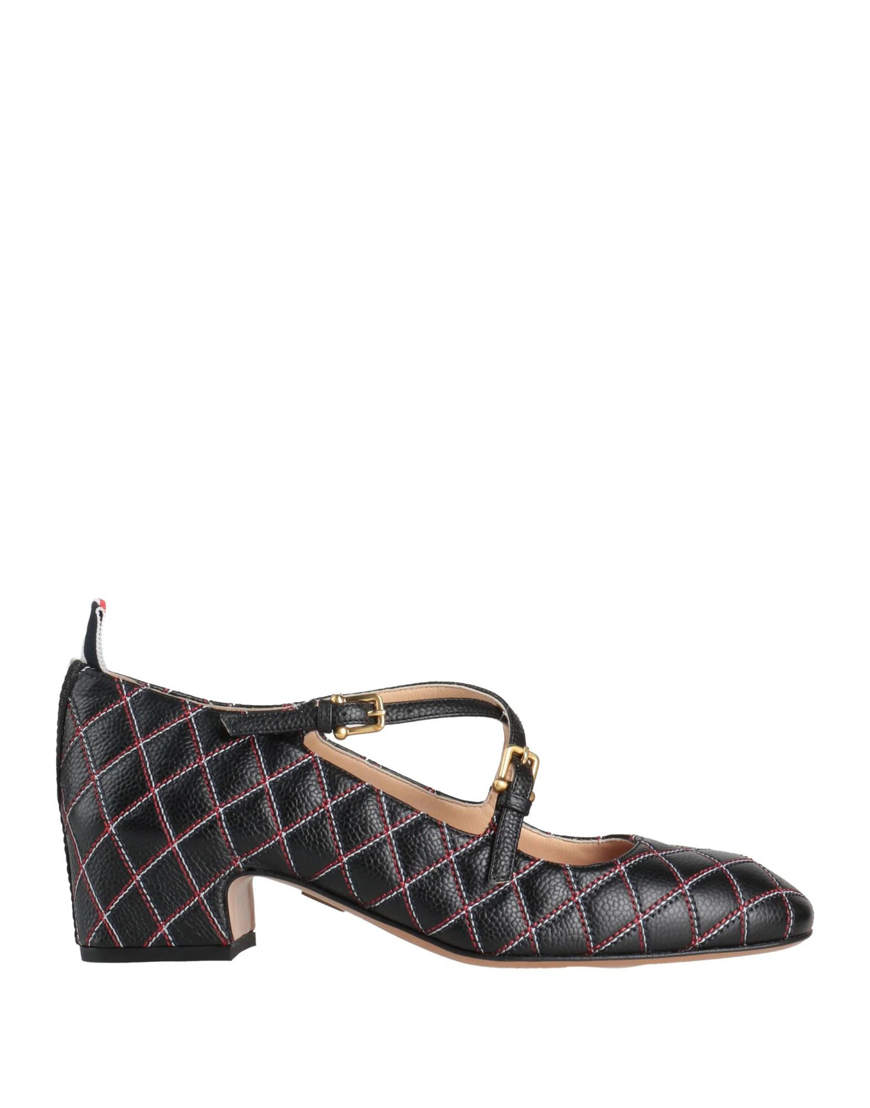 Thom Browne - Women - Pebbled-leather Pumps - Black 206590₽