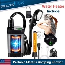 Portable Camping Shower Rechargeable 6000mAh Outdoor Camp Pump for Hiking Travel