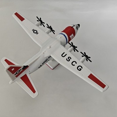 3D gedrucktes 1:144 Militärmodell USCG Lockheed C-130 Hercules Flugzeug Sammlung