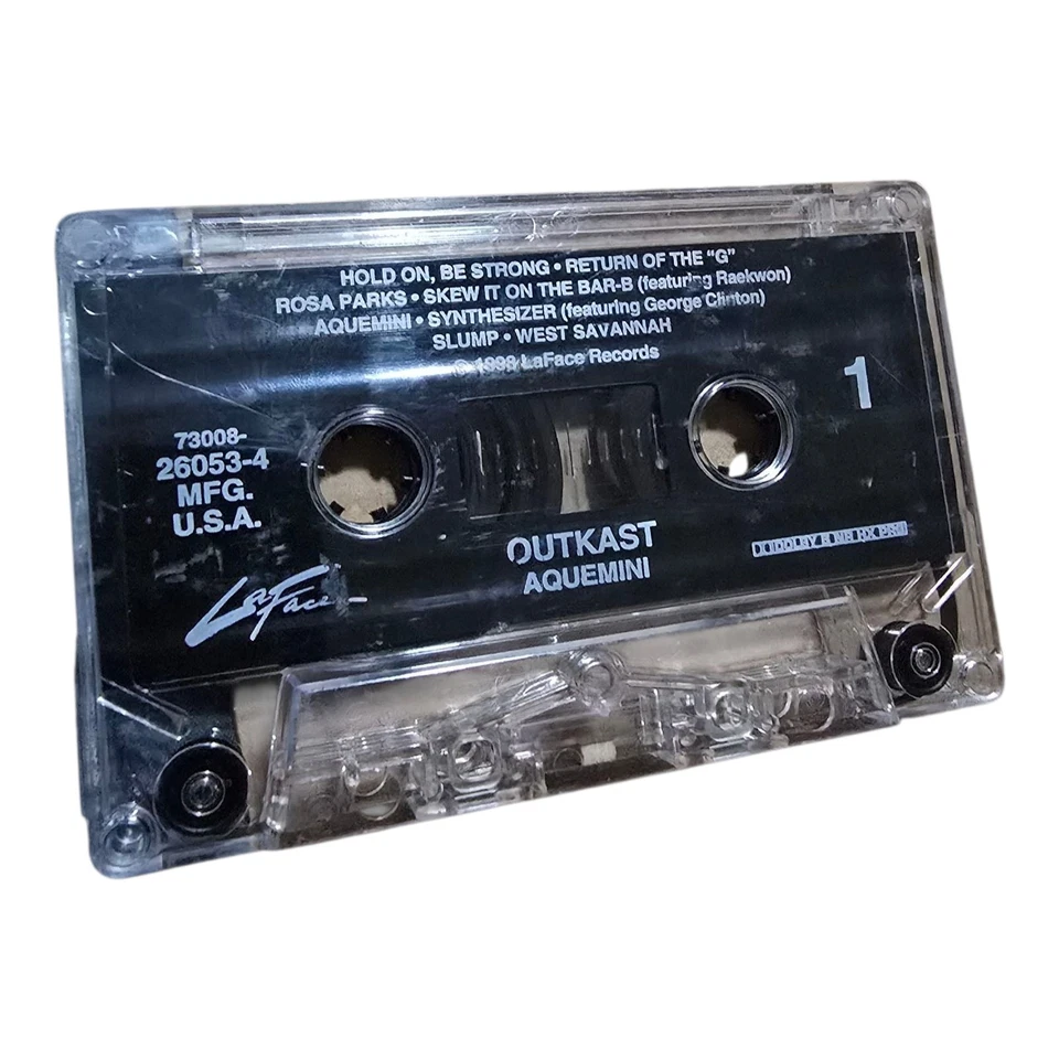 Outkast Aquemini Cassette 1998 Clean Cassette Rap Tape Foto 4 de 4