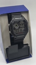 Casio Resin Strap AE1200WH-1A Black World Time Chrono Alarm Digital