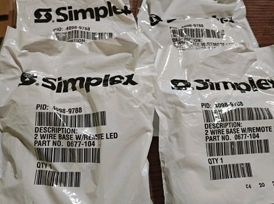 4098-9788 SIMPLEX Lot Of 4