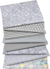 8pcs Fat Quarter Fabric Bundles 100 Cotton 20'' x 20''Quilting Cotton Craft Fab