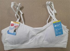 Hanes Girls' 2pk Seamless Bra - White XL