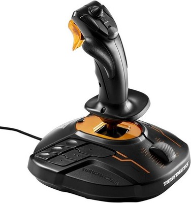 Thrustmaster T16000M FCS Flightstick Joystick USB PC Schwarz Orange OVP