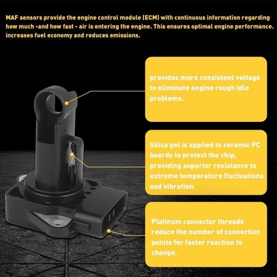 AIR MASS FLOW SENSOR MAF for 2002-2006 CAMRY 2.4L 2000-2009 4RUNNER TACOMA 3.4L