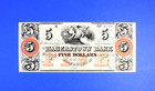 1850s-60s $5 Hagerstown Bank Maryland Obsolete Excellent Gem Unc — photo 1