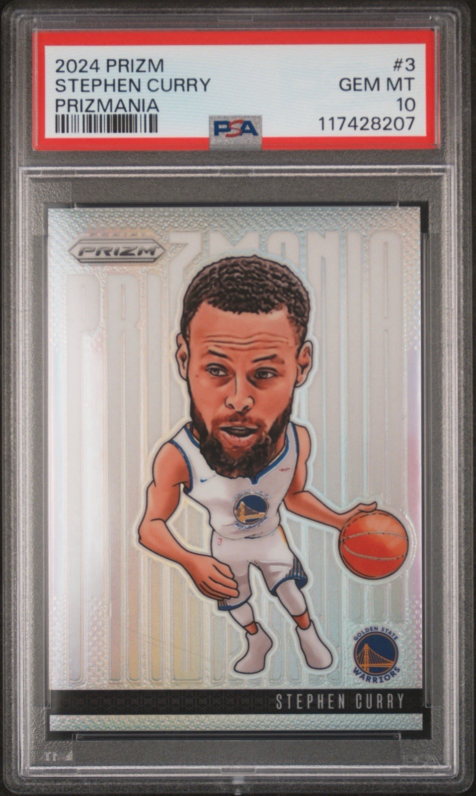 2024-25 Panini Prizm NBA FOTL Stephen Curry Prizmania PSA 10