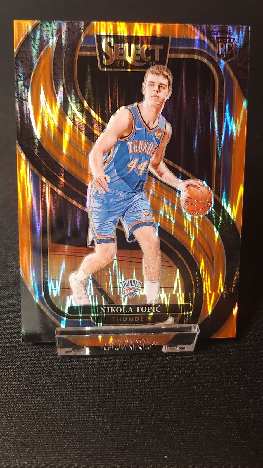 2024 2025 Panini Select Premier Nikola Topic Orange Flash Prizm No. 171