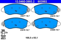 ATE Bremsbelagsatz Scheibenbremse 13.0460-3993.2 FüR Ford Transit Tourneo Bus
