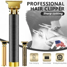 Professional Hair Clippers Trimmer Mens Barber Hair Cutting Kit Machine Cordless