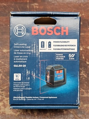 Bosch (GLL50-20) Self-Leveling Cross-Line Laser - BRAND NEW