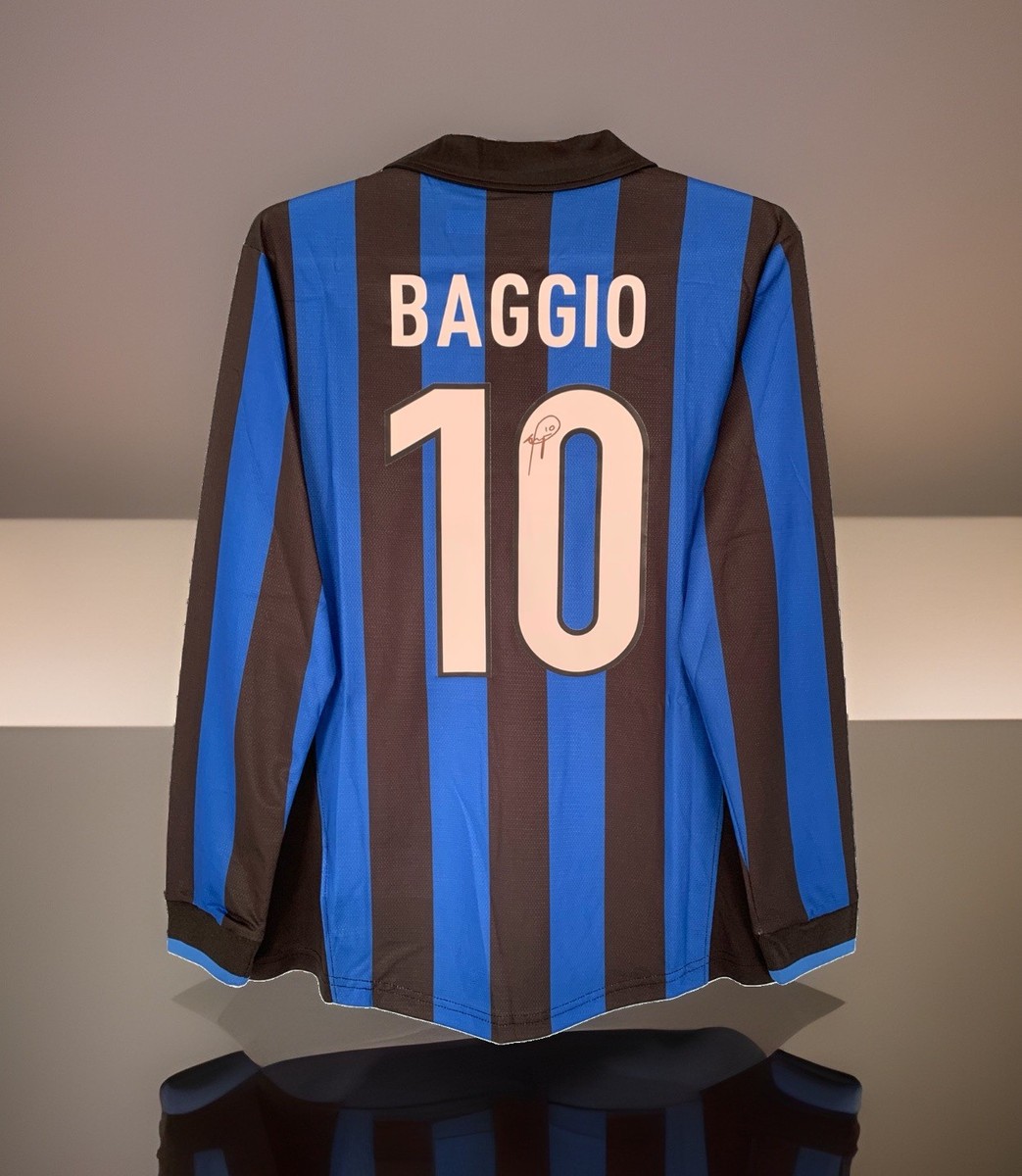 Roberto Baggio Signed Inter 1998/99 Home Jersey Autographed Shirt