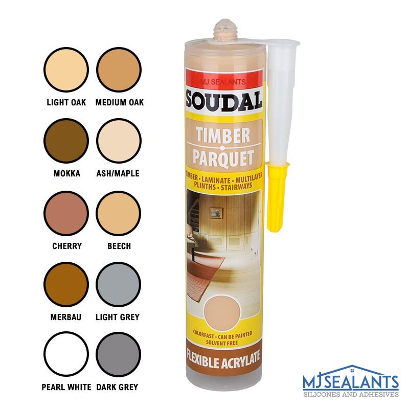 Soudal Parquet & Timber Laminate Hardwood Floor Sealant Filler All
