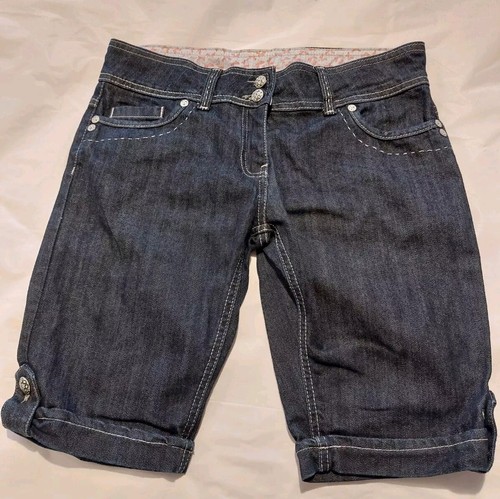 Denim Co dunkelblaue Jeansshorts Größe UK 10 32 W - Bild 4 von 4