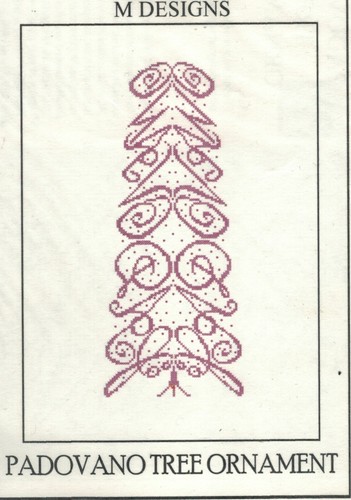 M Designs Cross Stitch Chart NAME Tree Ornaments - You Pick - Picture 32 of 49