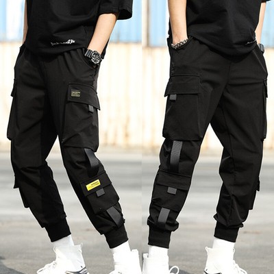 Men Street Harem Pants Hip Hop Elastic 