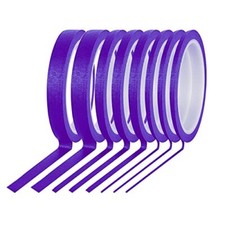 8 Rolls Pinstripe Tape Thin Masking Tape for Wall Board Painting, 1/8, 1/4, 1/2