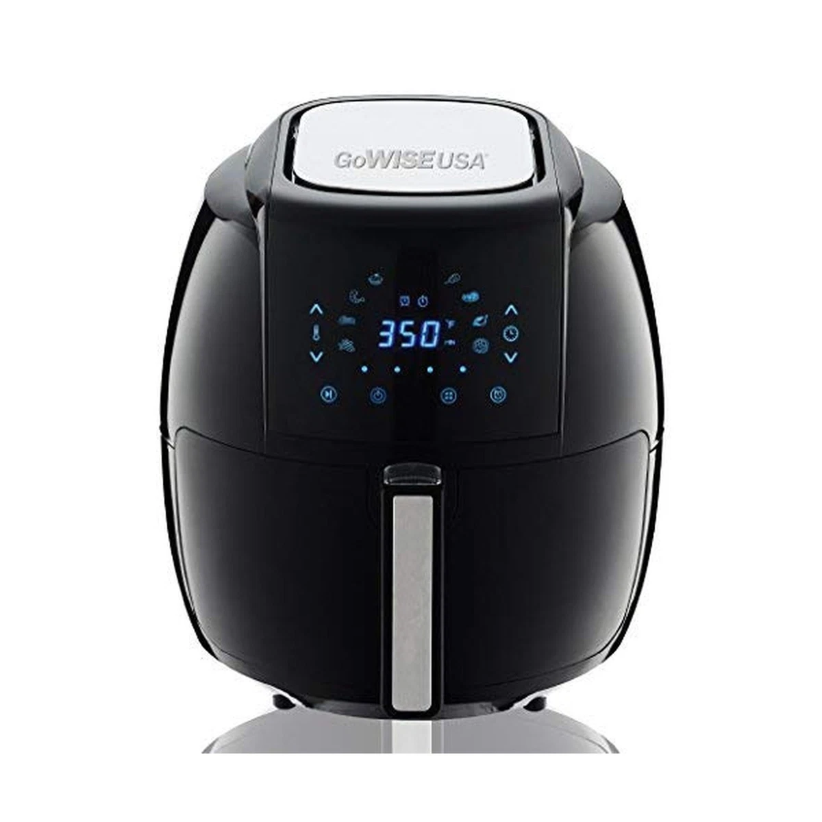  GoWISE USA 1700-Watt 5.8-QT 8-in-1 Digital Air Fryer with  Recipe Book, Black : Home & Kitchen