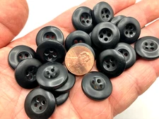 New large Black Buttons  size 3/4 inch  # B19