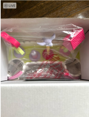 American Girl Bitty Baby Doll Travel Time Toy Stroller Carrier Bar NEW in box