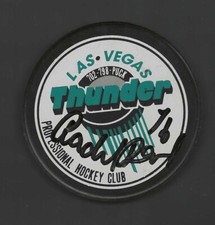 Radek Bonk Signed Las Vegas Thunder Puck